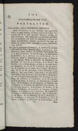 117-127, Verzamelingen Van Portretten