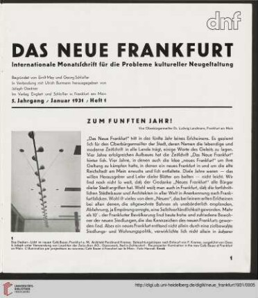 Zum fünften Jahr!