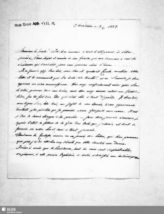 Nr. 12: Brief. Stockholm, 09.02.1827