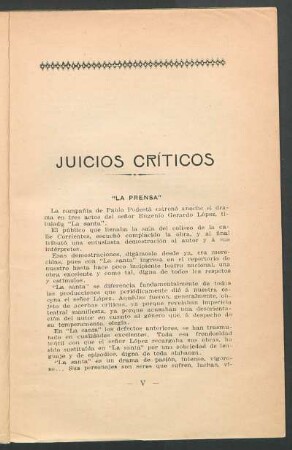 Juicios críticos