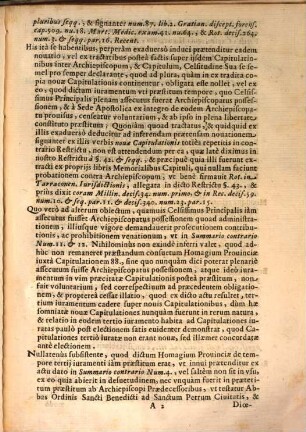 Sacra Congregatione Concilij Salisburgen. Capitulationum. : Pro Celsiss., & Reuerendiss. D. Archiepiscopo Principe Salisburgen. Contra Illustr[i]ss. & Reuerendiss. Capitulum eiusdem Ecclesiae. Responsio Iuris D. Cesarini