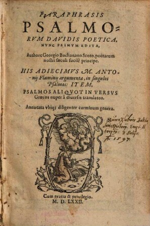 Paraphrasis Psalmorum Davidis Poetica