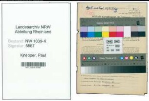 Entnazifizierung Paul Knepper , geb. 23.06.1921 ()
