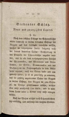 Siebenter Schlag. Neun und zwanzigstes Capitel
