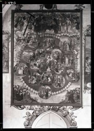 Stadtkirche; Rosenkreuzbild, nach der Restaurierung