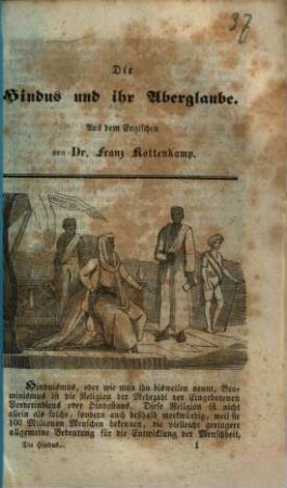 Die Hindus und ihr Aberglaube