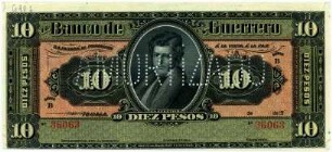 Geldschein, 10 Pesos, 1914?