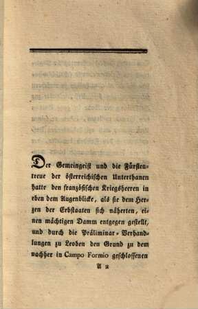 Getreue Darstellung des Auflaufes welchen die französische Bothschaft durch Aushängung einer dreyfärbigen Fahne den 13. Aprill 1798 in Wien veranlasset hat