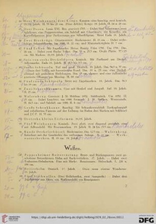 Waffen (Nr. 97-117)