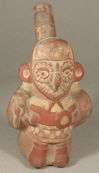 Anthropo-zoomorphic figure (bird/owl)