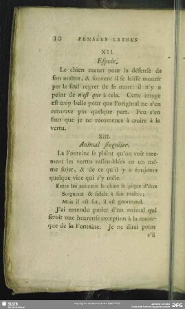 XII. Espoir