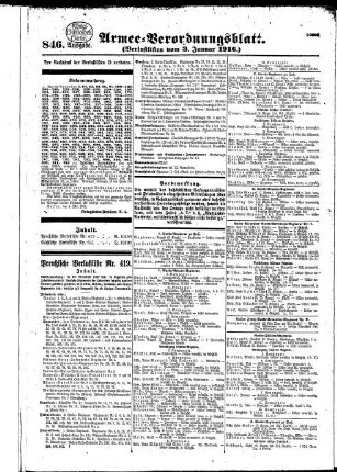 846.Ausgabe. Montag, 3. Januar 1916