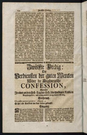 194-252, Zwölffte Predig - Dreyzehende Predig