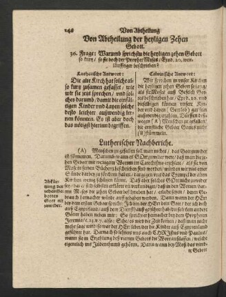 Von Abtheilung der heyligen Zehen Gebott.