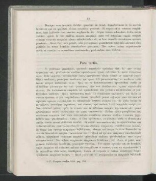 Pars tertia.