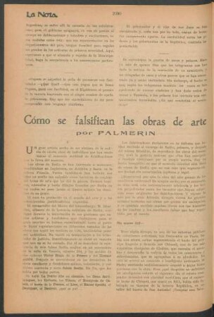 Cómo se falsifican las obra de arte