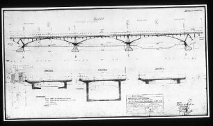 Neckarbrücke Unterboihingen: Konstruktionszeichnung