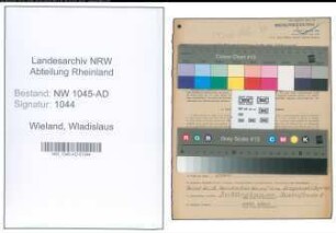 Entnazifizierung Wladislaus Wieland , geb. 05.07.1890 (Angestellter)