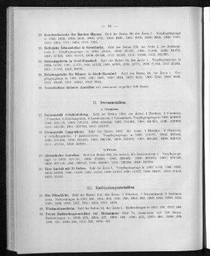 II. Irrenanstalten.