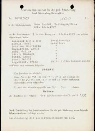 Handel, Emma