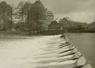 Gunnersdorf bei Frankenberg : Bungemühle mit Wehr, abgebrannt 1935