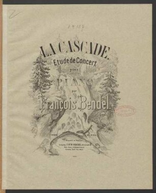 La cascade : etude de concert ; op. 114.