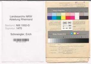 Entnazifizierung Erich Schmengler, geb. 13.11.1914 (Autoelektriker)