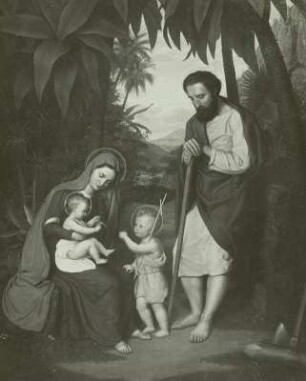 Die Heilige Familie : Karl Georg Christian Schumacher (1797-1869). Die Heilige Familie. Öl/Leinwand, 96 x 71 cm, 1821. Verwalter, Staatliches Museum Schwerin