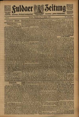 Zweite Ausgabe vom Samstag, den 29. Februar 1908.