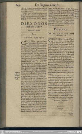 [Locus XXIII.] De Regno Christi