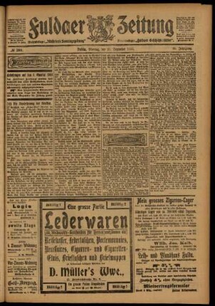 Zweite Ausgabe vom Montag, den 21. Dezember 1903.