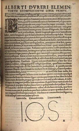 Alberti Dvreri Institvtionvm Geometricarvm Libri Qvatvor : Nunc iterató editi, servato ordine & figuris, sicut ab ipso authore expressae suerunt