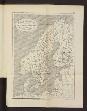 B. SKANDINAVIEN Linien gleicher Aufthauzeiten der BINNEN-GEWÄSSER.
