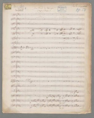 Das Tal des Espingo op. 50 - BSB Mus.ms. 4528-1 : Partitur
