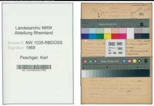 Entnazifizierung Karl Peschger , geb. 04.07.1897 (Kaufmaennischer Angestellter)
