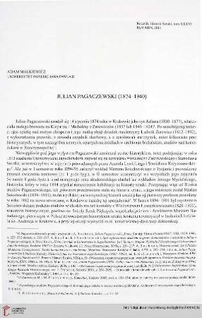 36: Julian Pagaczewski (1874 - 1940)