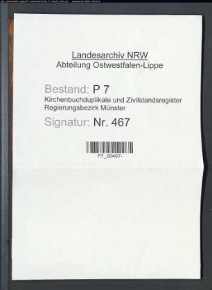 Zivilstandsregister der Mairie Rhede (Aufgebote 1813). (Gemeinde: Rhede, Kreis Borken)