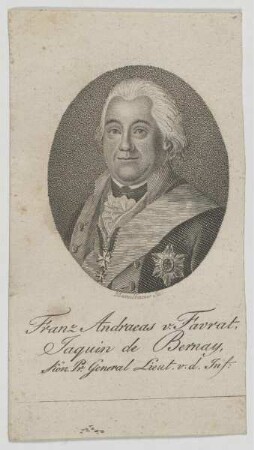 Bildnis des Franz Andreas v. Favrat