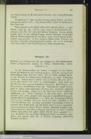 Gruppe 10. Italiener am Ausgang des 15. und Anfang des 16. Jahrhunderts