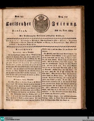 Karlsruher Zeitung, [No. 170]
