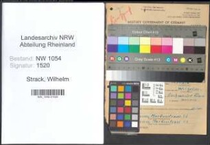 Entnazifizierung Wilhelm Strack , geb. 06.08.1882 (Zugfuehrer)