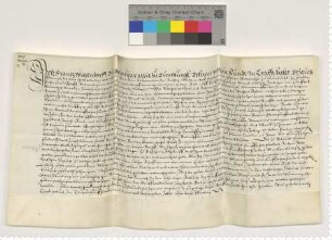Gegenurkunde des Bürgermeisters Witzendorff zu UAb-1567 November 11 II.