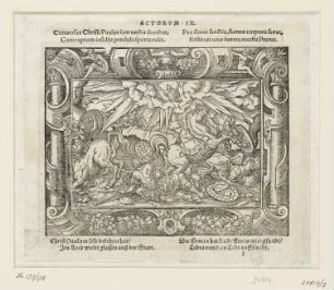 Bekehrung des Saulus, aus: "Biblische Figuren deß Neuwen Testaments", Frankfurt am Main 1562, S. k3 recto