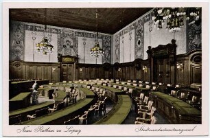 Neues Rathaus zu Leipzig : Stadtverordnetensitzungsaal
