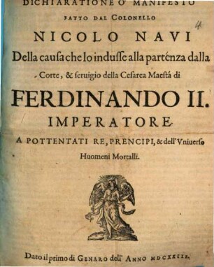 Dichiaratione o manifesto