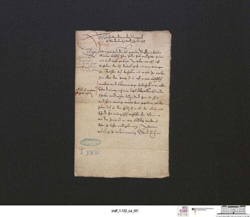 Kurfürst Joachim II. verfügt dem Frankfurter Rat, dem Juden Isaak das Gepfändete zurückzugeben
