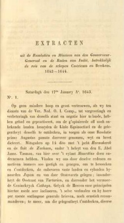 Extracten uit de Resolutiën en Missiven van den Gouverneur-Generaal en de Raden van Indië, ...