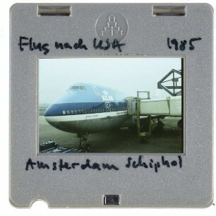 Amsterdam, Flughafen Schiphol,Flugzeugmodell Boeing 747 : Boeing 747 (auch Jumbo Jet gen.) der Fluggesellschaft KLM