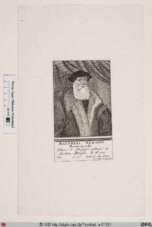 Bildnis Matthias Bergius