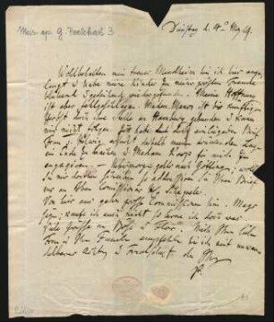 Brief an Ferdinand Mendheim : 04.05.1819